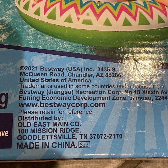 H20 G0! Alpaca Swim Ring Pool Float 40.9x31.5x35.4 in Ages 10+ llama Blow Up - Picture 5 of 7